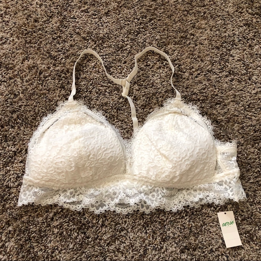 NWT! Aerie Lace Padded Bralette - Size LG